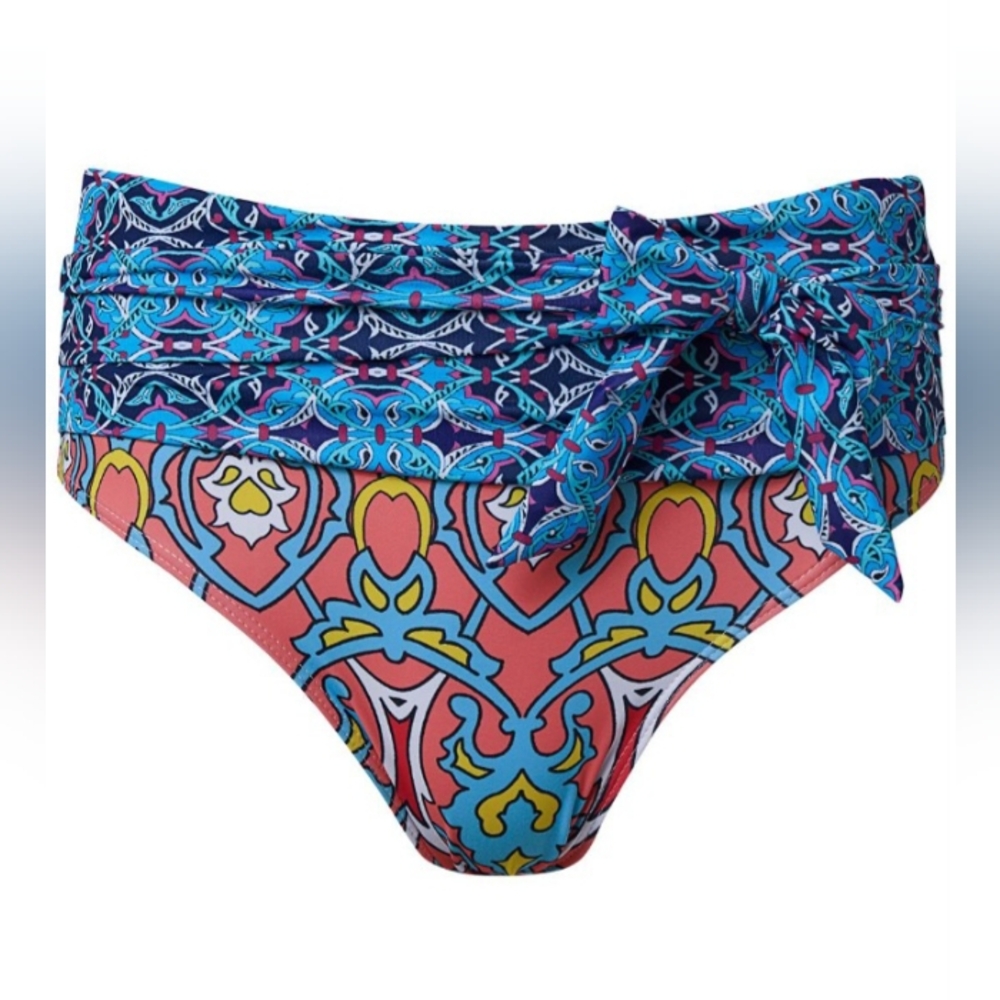 VENUS High-Rise Sea Escape Bikini Bottom, size 14